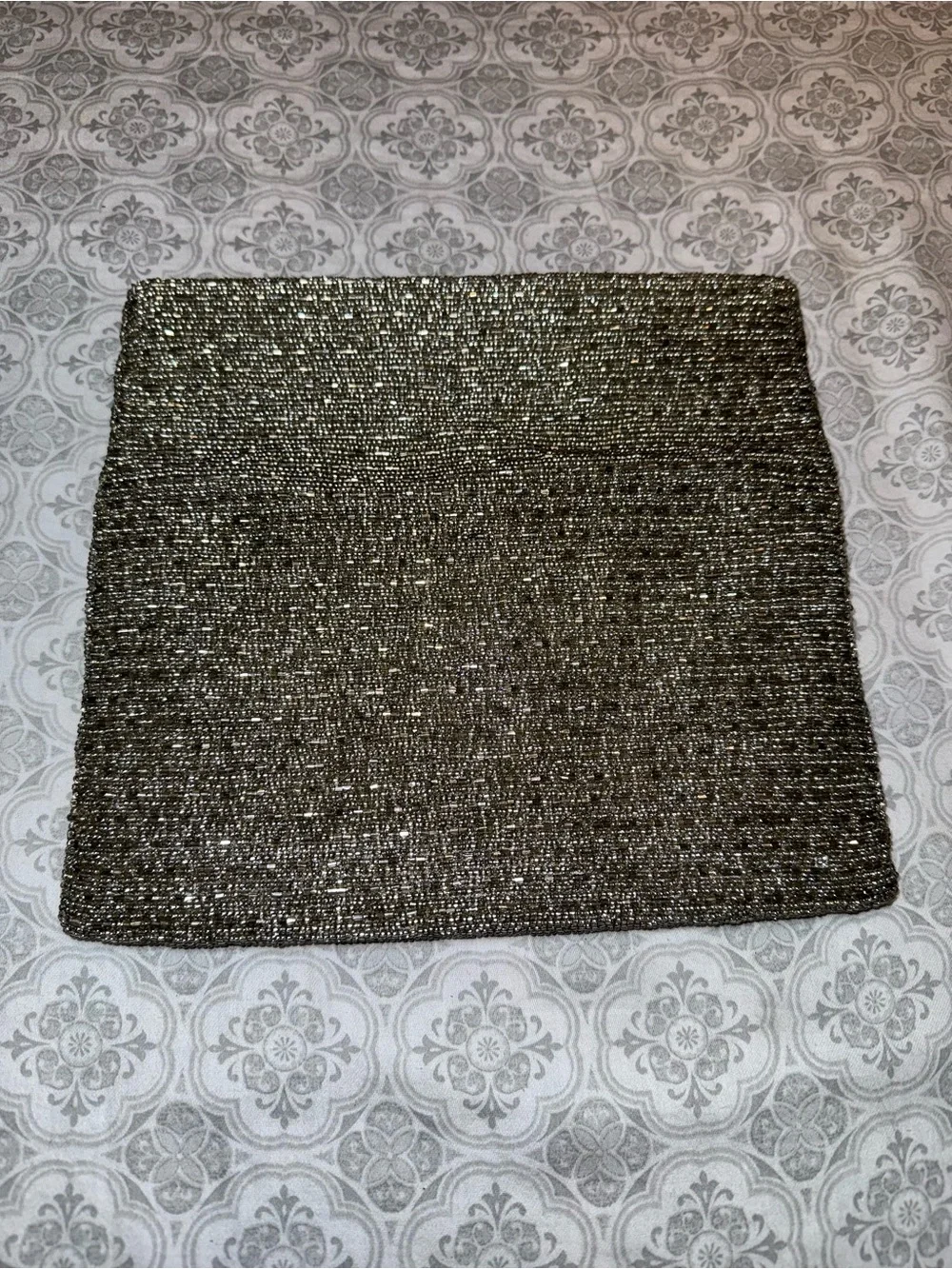 Moyna Gold-Tone Beaded Fold-Over Clutch